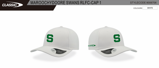 Swans White 'S' Cap by Classic
