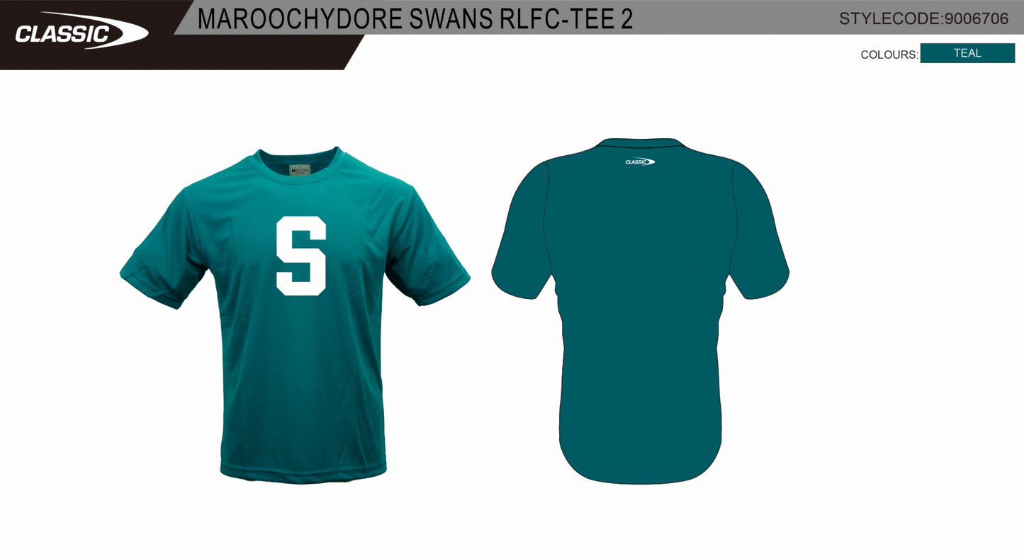 Swans 'S' logo T Shirt by Classic