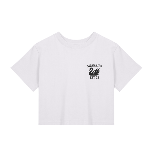 Swans Supporters Baby Tee Ladies White