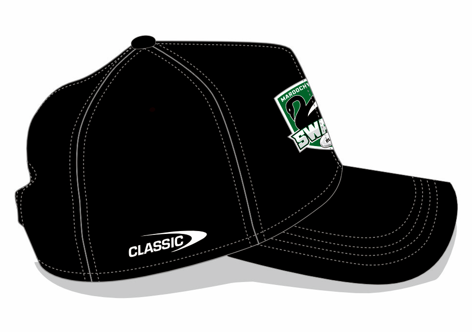 Swans Black Training Cap by Classic