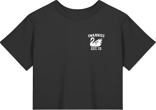 Swans Supporters Baby Tee Ladies Black