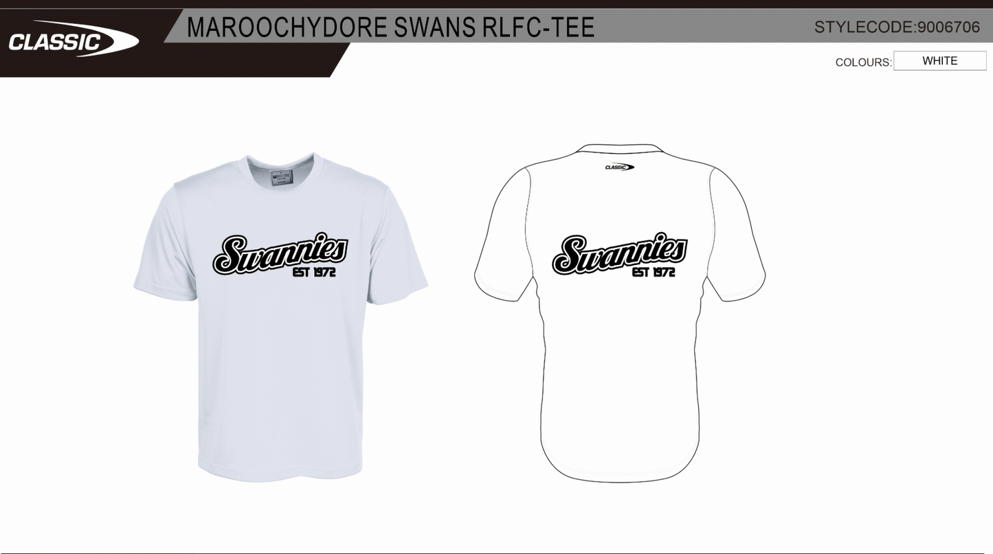 Swannies logo T Shirt by Classic