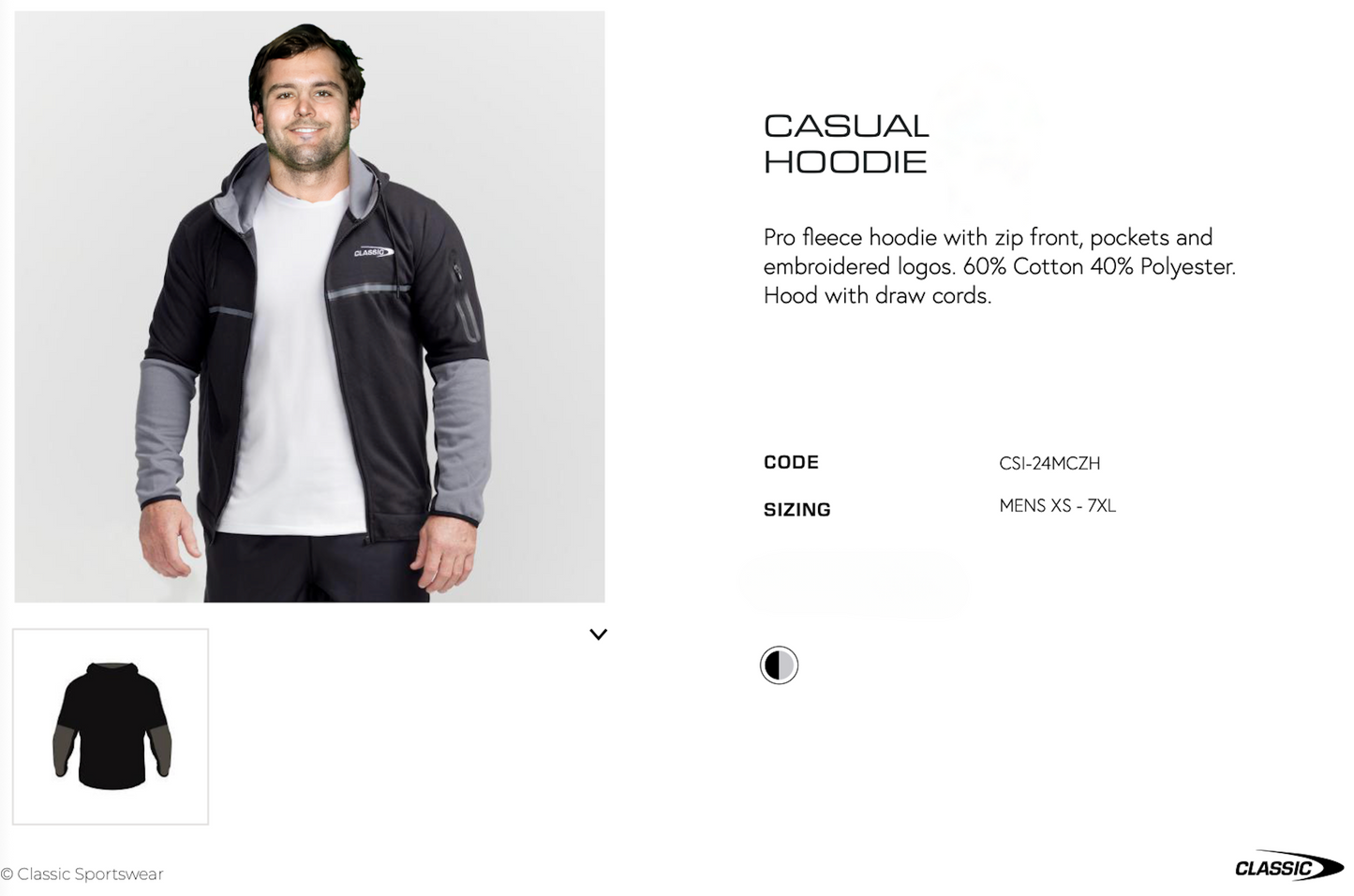 Swans Casual Hoodie by Classic